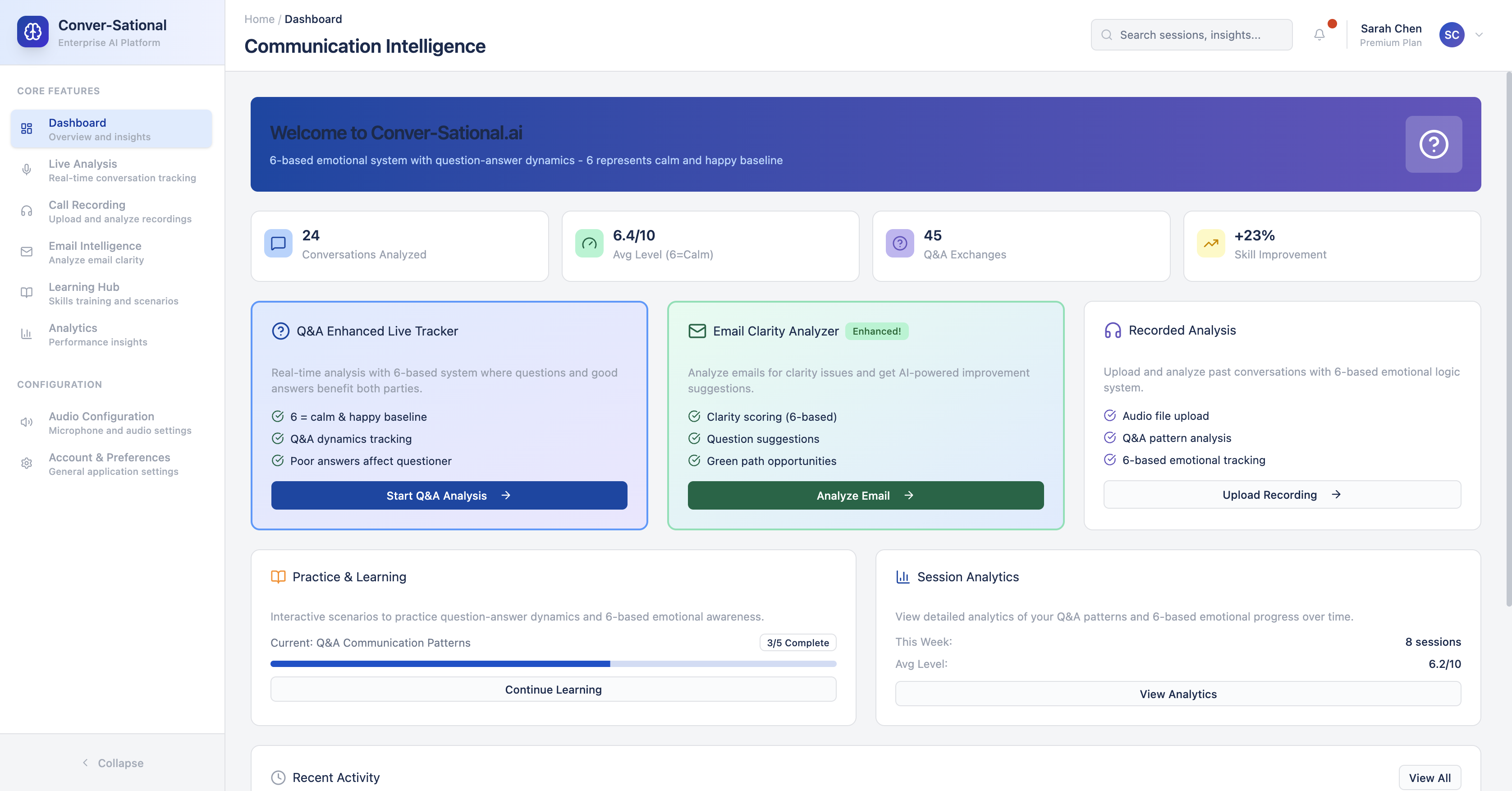 Conver-Sational.ai Dashboard